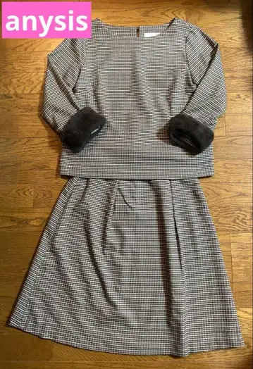 새상품급 anysis 에코 퍼 커프스 포함 클래시컬 셋업 M