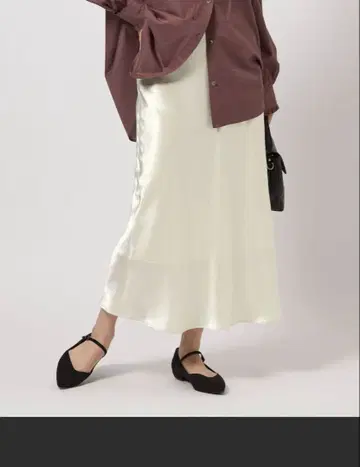 새틴 내로우 스커트