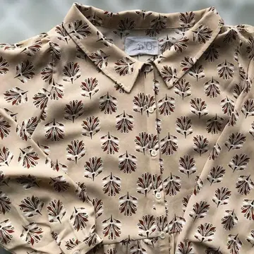 n'orLABEL 보태니컬 무늬 셔츠 원피스