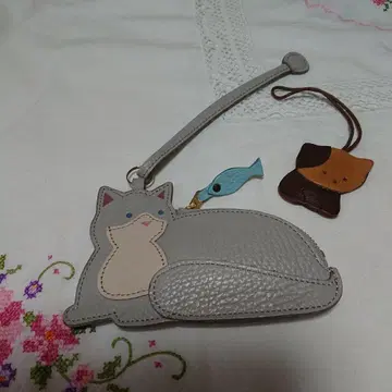 IBIZA 고양이 코인 케이스 스트랩 포함 참 이비자 이비사