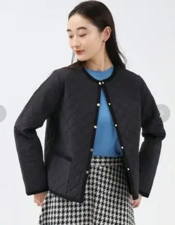 OPAQUE.CLIP 오파크 클립 퀼팅 자켓 38 M