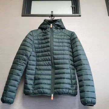 SAVE THE DUCK 울트라 라이트 자켓 다크 그린