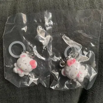 산리오 메지루시 액세서리 복슬복슬 스노우 키티