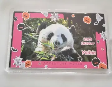 어드벤처 월드 팬더 유이 10월 한정판 키링 할로윈