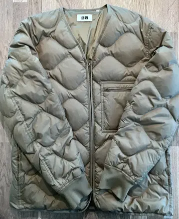 UNIQLO U 리사이클 다운 자켓 올리브 남녀 공용 L