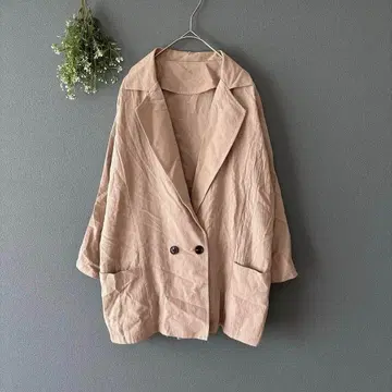 그레일 [M] 성인 내추럴 고급 더스티 컬러 코튼 테일러드 자켓