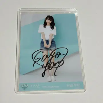 타니자키 사야 2019 티셔츠 친필 브로마이드