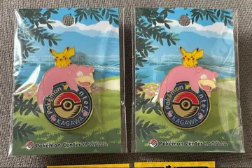 포켓몬 센터 카가와 한정판 야돈 핀 배지 로고 핀즈 2개 세트