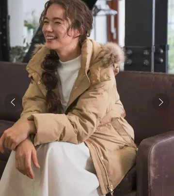 niko and - 에어 써멀 퍼 후드 충전솜 코트 베이지 M 사이즈 3