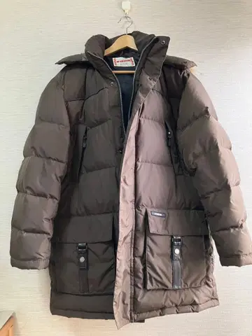 MCGREGOR 맥그리거 브라운 다운 자켓 후드 부착