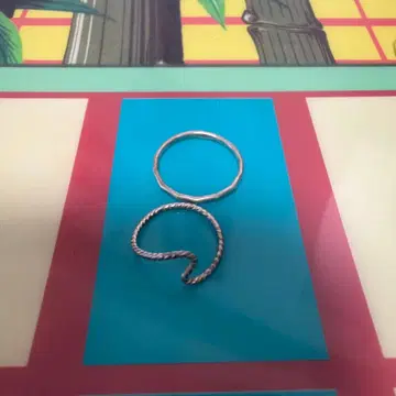 실버 핑키링 세트