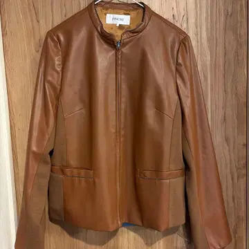 PINORE 브라운 가죽 자켓