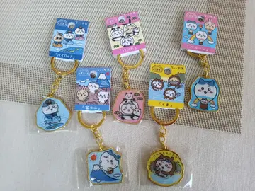 (4779) 지역 한정 치이카와(먼작귀) 귀여운 캐릭터 키링 5종 세트