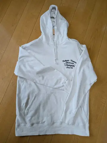 Champion 화이트 후드티 XX-LARGE