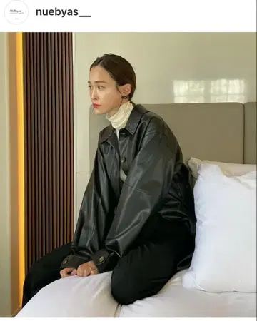 NUEbyAS 에코 가죽 CPO 자켓