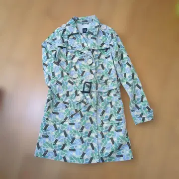 GAP 트렌치코트 XS 컬러풀 패턴 숫자 패턴