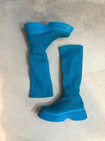 CAMPER 캠퍼 BCN 리브 니트 통굽 롱 부츠