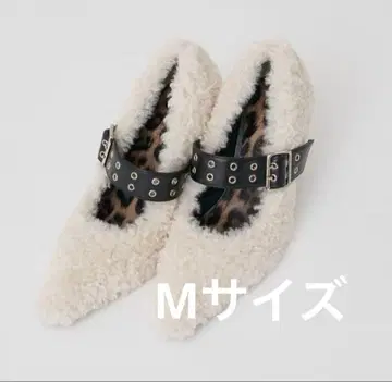 darich 푸들 퍼 벨트 샌들