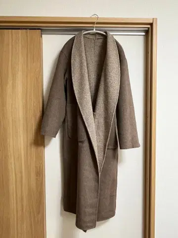 [ 새상품 미사용 ] 나노 유니버스 리버 체크 오버코트