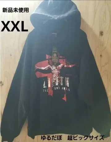 미사용 새상품 에반게리온 제2사도 후드티 8온스 속기모 XXL 블랙