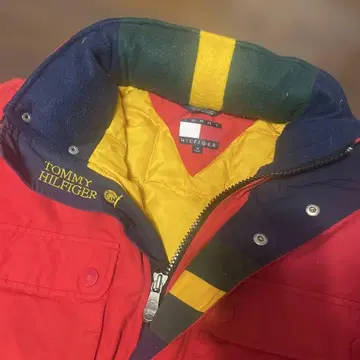 TOMMY HILFIGER 다운 자켓 레드