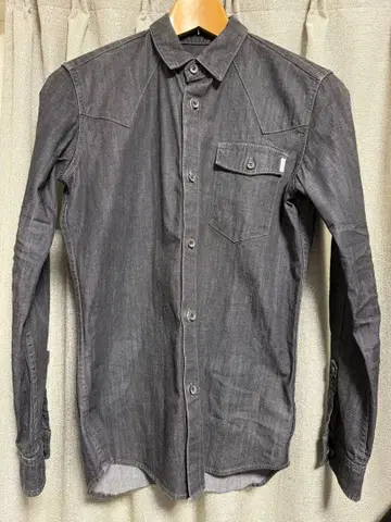 FACTOTUM 일본제 긴팔 웨스턴 셔츠 46 블랙 FACTOTUM