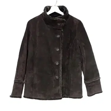 에디 바우어 천연 가죽 스웨이드 가죽 자켓 보아 돈피 코트