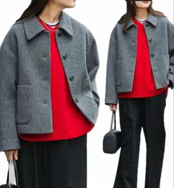 URBAN RESEARCH 그레이 울 자켓