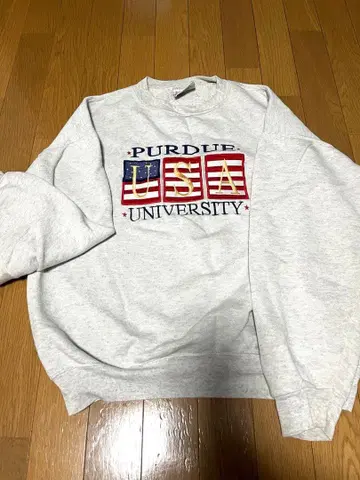 USA PLAYER SPORTSWEAR 맨투맨 자수 로고 그레이 L