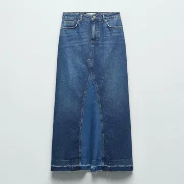 ZARA 롱 데님 스커트 L 사이즈 빅