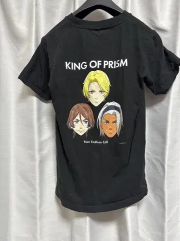 KING OF PRISM T셔츠 3강 블랙 반팔