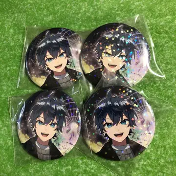 컬러풀 피치 나오키리 토부 동물공원 콜라보 캔뱃지 4개