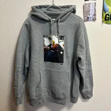 FTC 포토 프린트 그레이 후드티 M