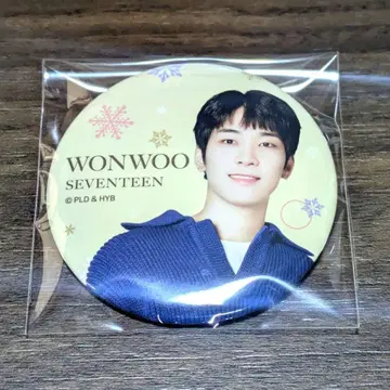 SEVENTEEN 원우 크리스마스 캔 배지 세븐일레븐
