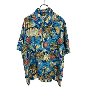 00s USA 레인스푸너 비치 보이즈 알로하 셔츠 XXL