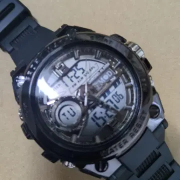 새상품급. 작동품. 디지털 아날로그 콤비 손목시계 블랙