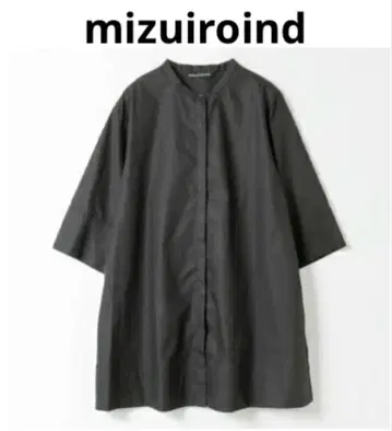 mizuiroind 스탠드 카라 셔츠