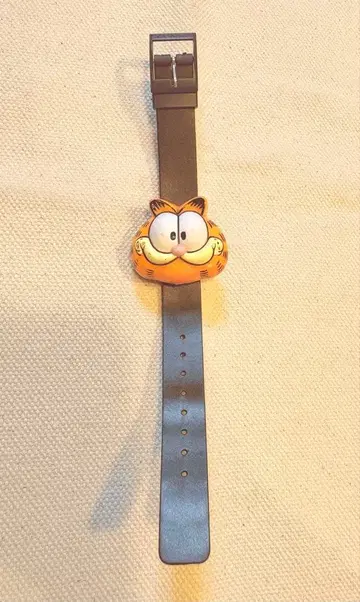 가필드 얼굴이 플립하는 LCD 쿼츠 손목시계 웨스코사 1978