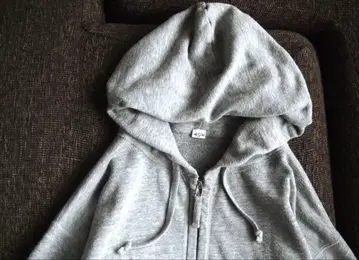 멜란지 그레이 맨투맨 후드티 45rpm 45R 빈티지