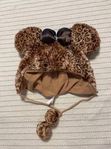 디즈니 미니 레오파드 무늬 팬캡