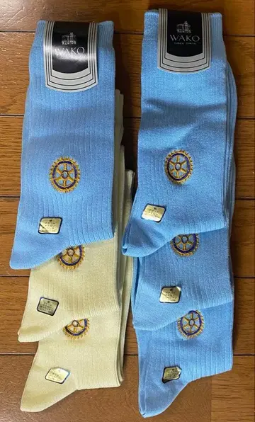 [ 미사용 새상품 ] 긴자 와코제 로고 삭스 6개 세트