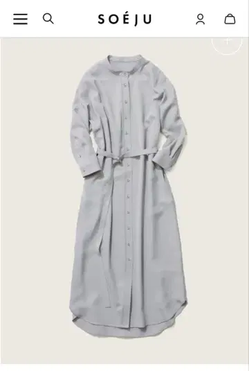 [ 새상품급 ] 소 soeju 밴드 카라 셔츠 원피스 tall