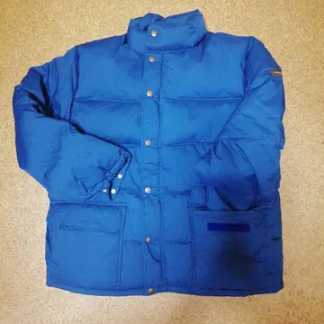 미착용 다운 페더 자켓 L 짙은 블루