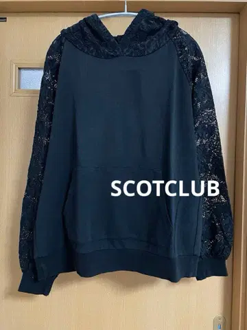야마다야 스콧 클럽 블랙 레이스 후드티