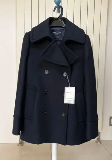 새상품 투모로우랜드 맥피 네이비 울 피코트 36 사이즈