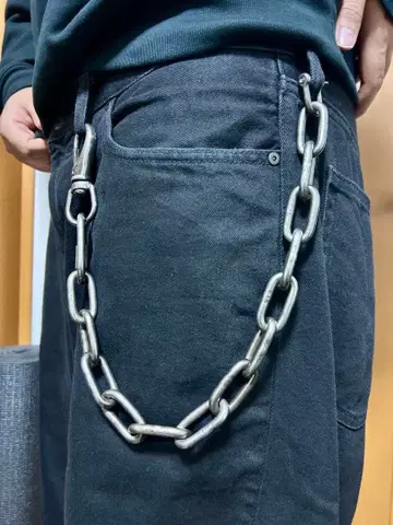 실버 지갑 체인 그런지
