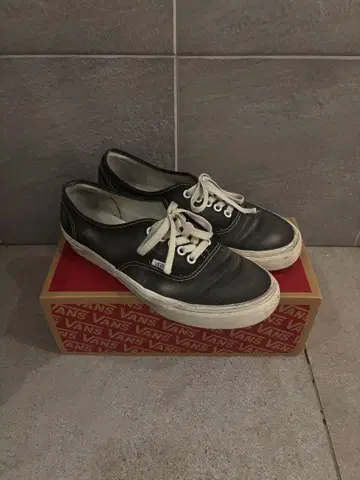 Vans Authentic 워시드 블랙 26.5cm