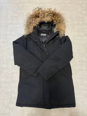 퍼스트 다운 블랙 다운 롱 코트 M