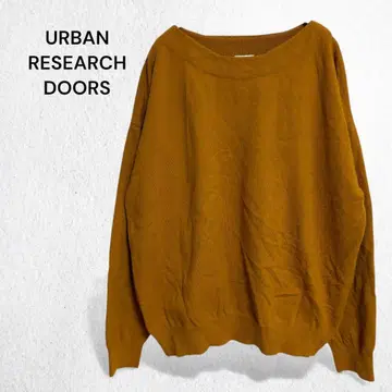 어반 리서치 도어스 니트 스웨터 상의 보트넥 루즈핏