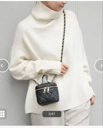 IENA 이에나 AQUA 하이넥 와이드 풀오버